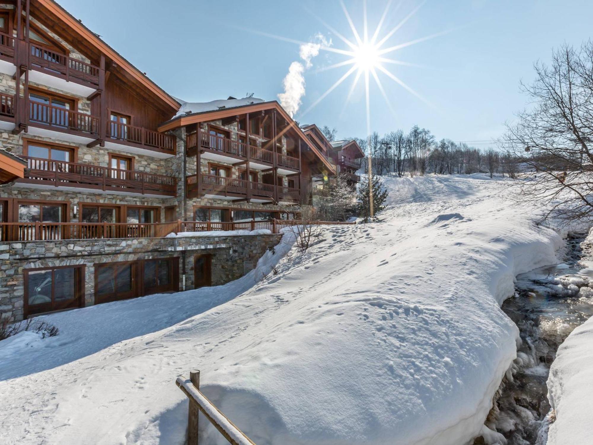 Luxueux Apt 8Pers Avec Piscine & Spa, Pied De Pistes, St Martin De Belleville - Fr-1-461-13 サン・マルタン・ド・ベルヴィル エクステリア 写真